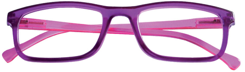 Occhiali da lettura modello FLASH - bicolore viola / fucsia